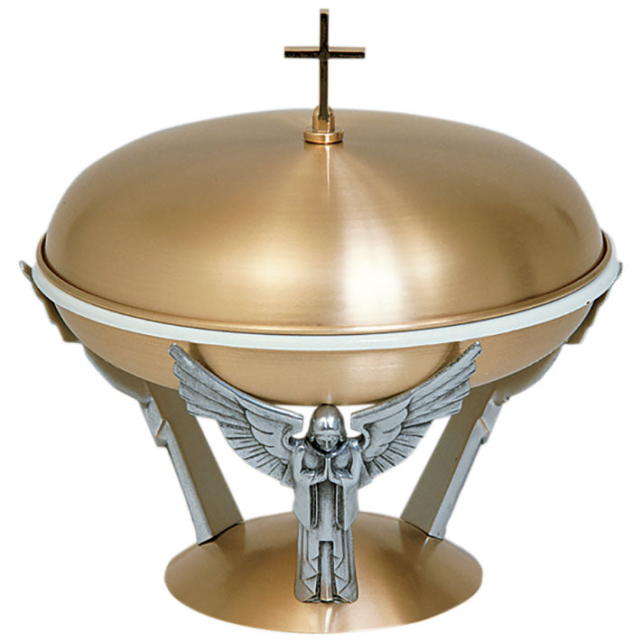 Bronze Baptismal Bowl with Base and Cover