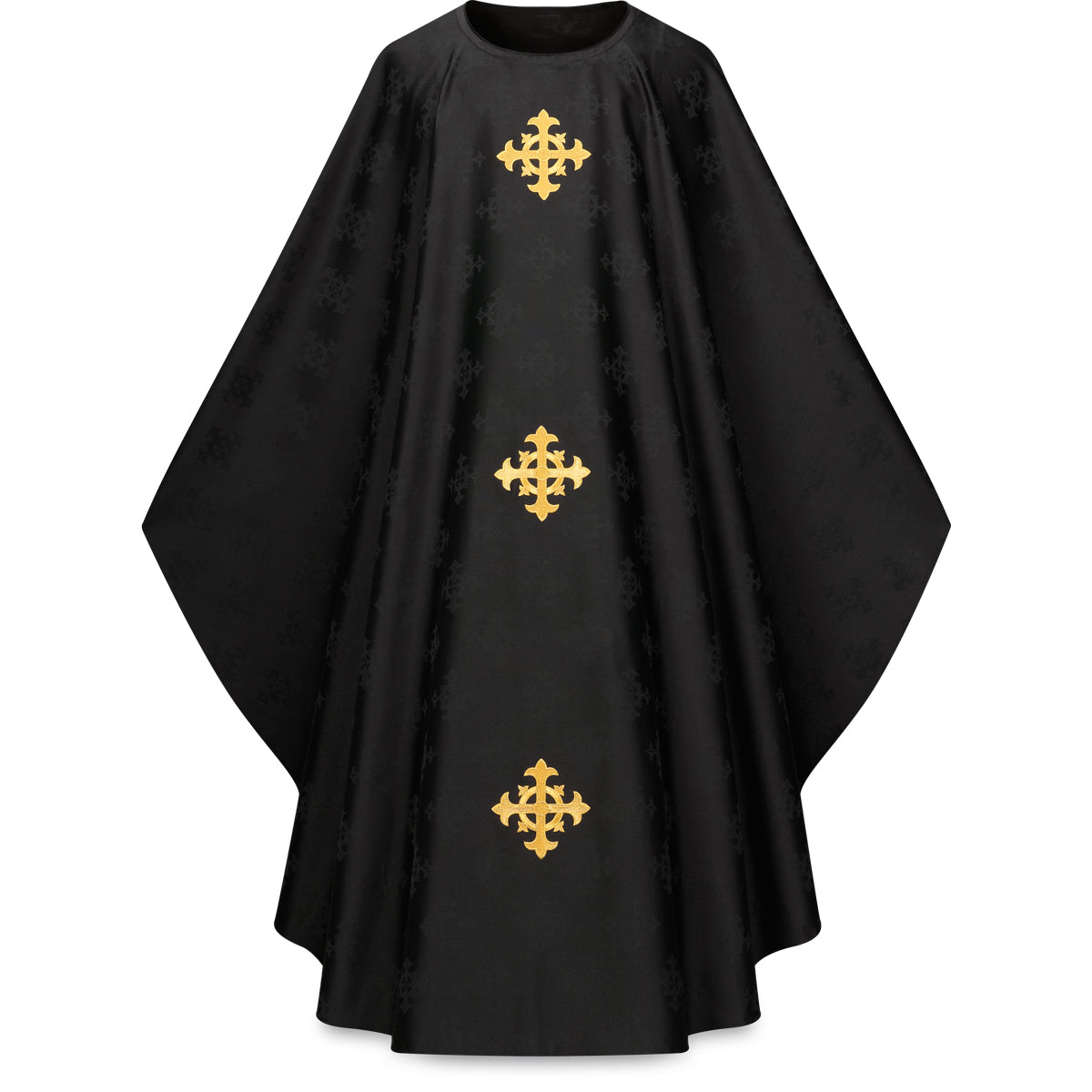 Chasuble with Woven & Embroidered Crosses