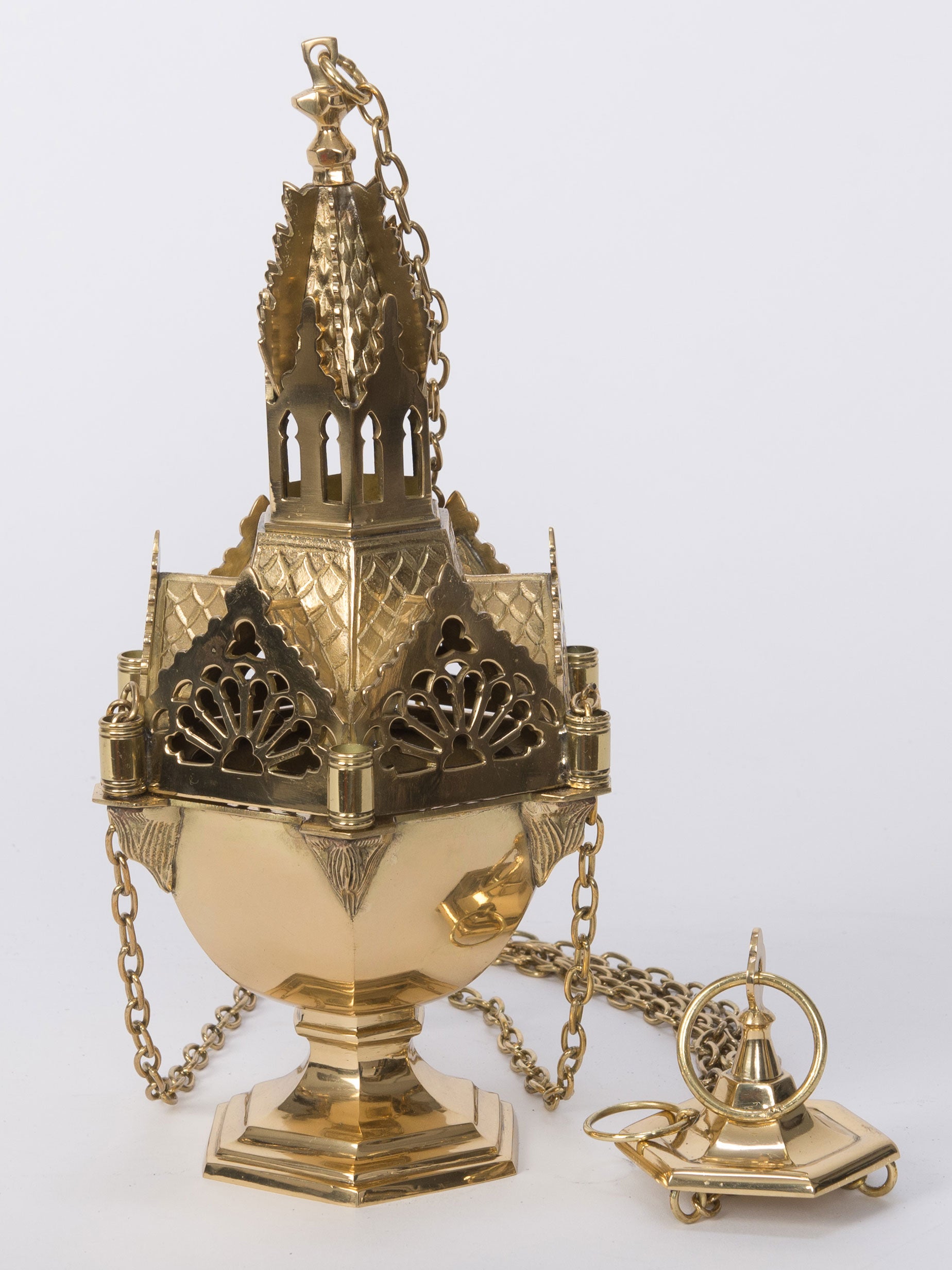 Censer | Three Chain Brass | H-59