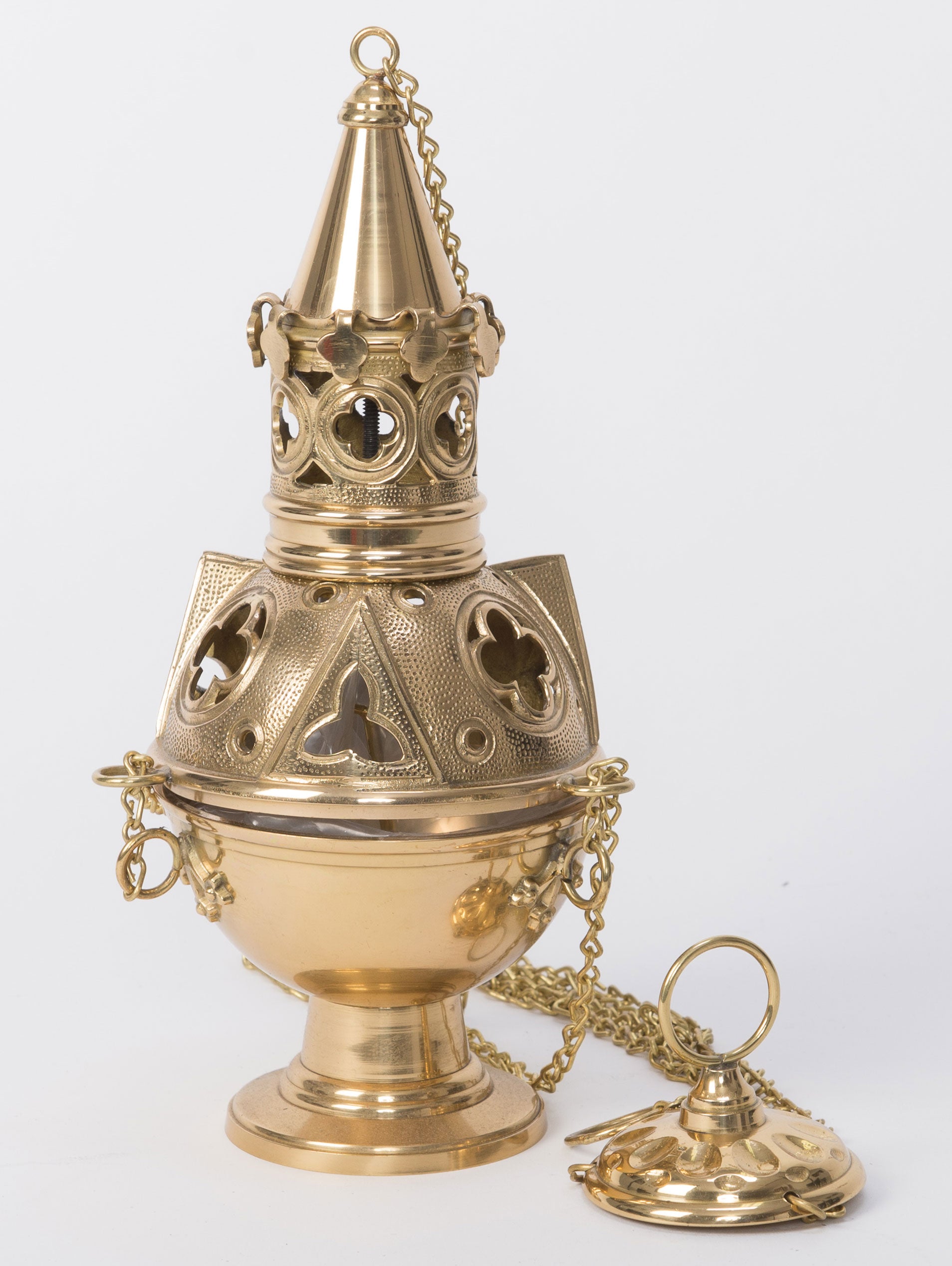 Censer | Three Chain Brass | H-92