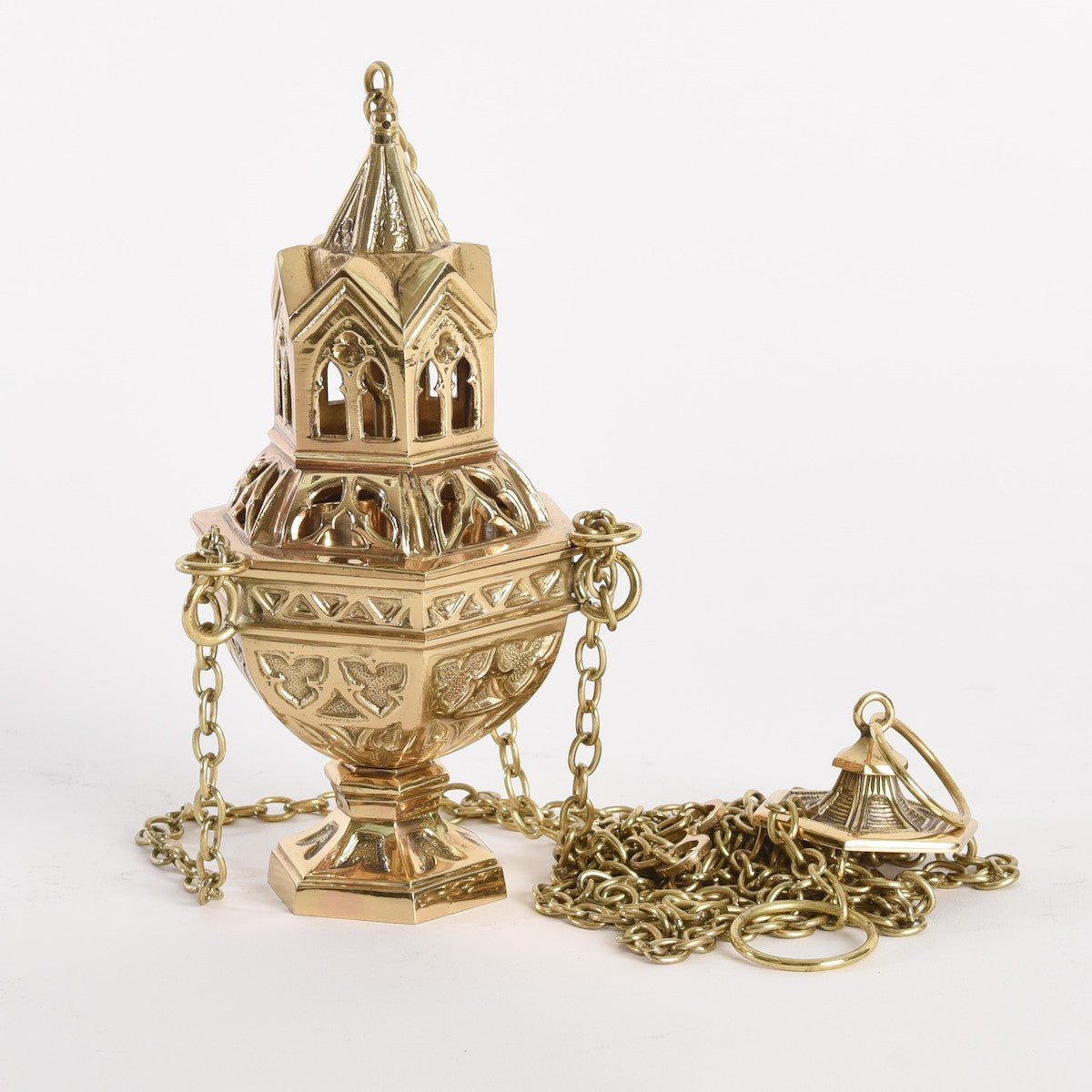 Censer | Three Chain Brass | H-346