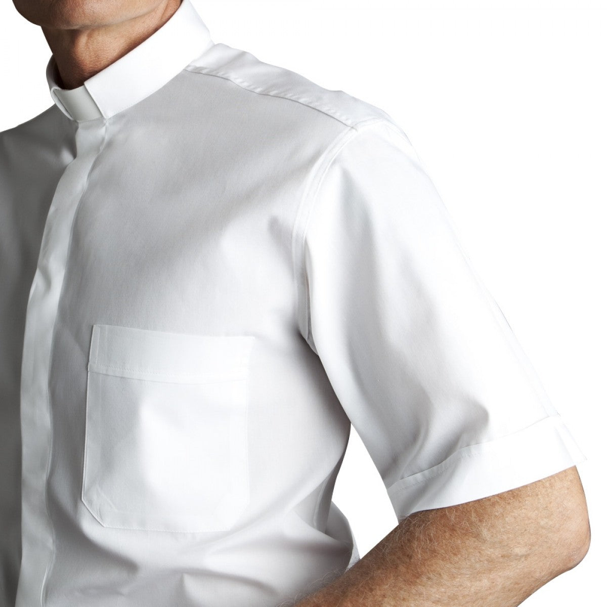 Men's Short Sleeve Tab Collar Clergy Shirt | 6 Colors | Desta Italian