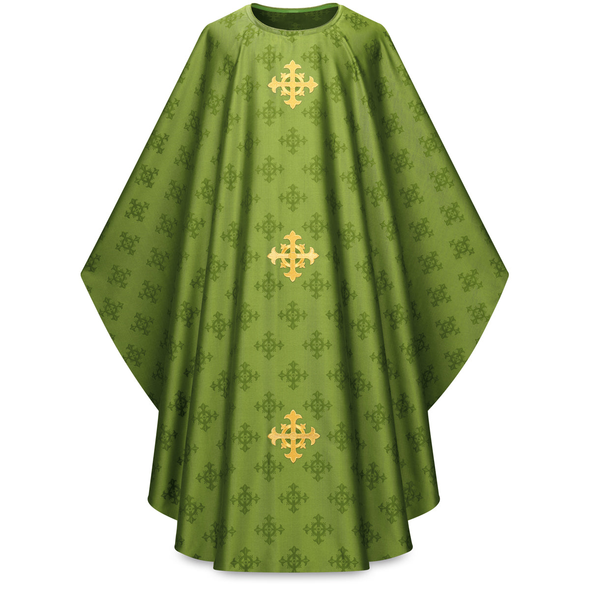 Chasuble with Woven & Embroidered Crosses