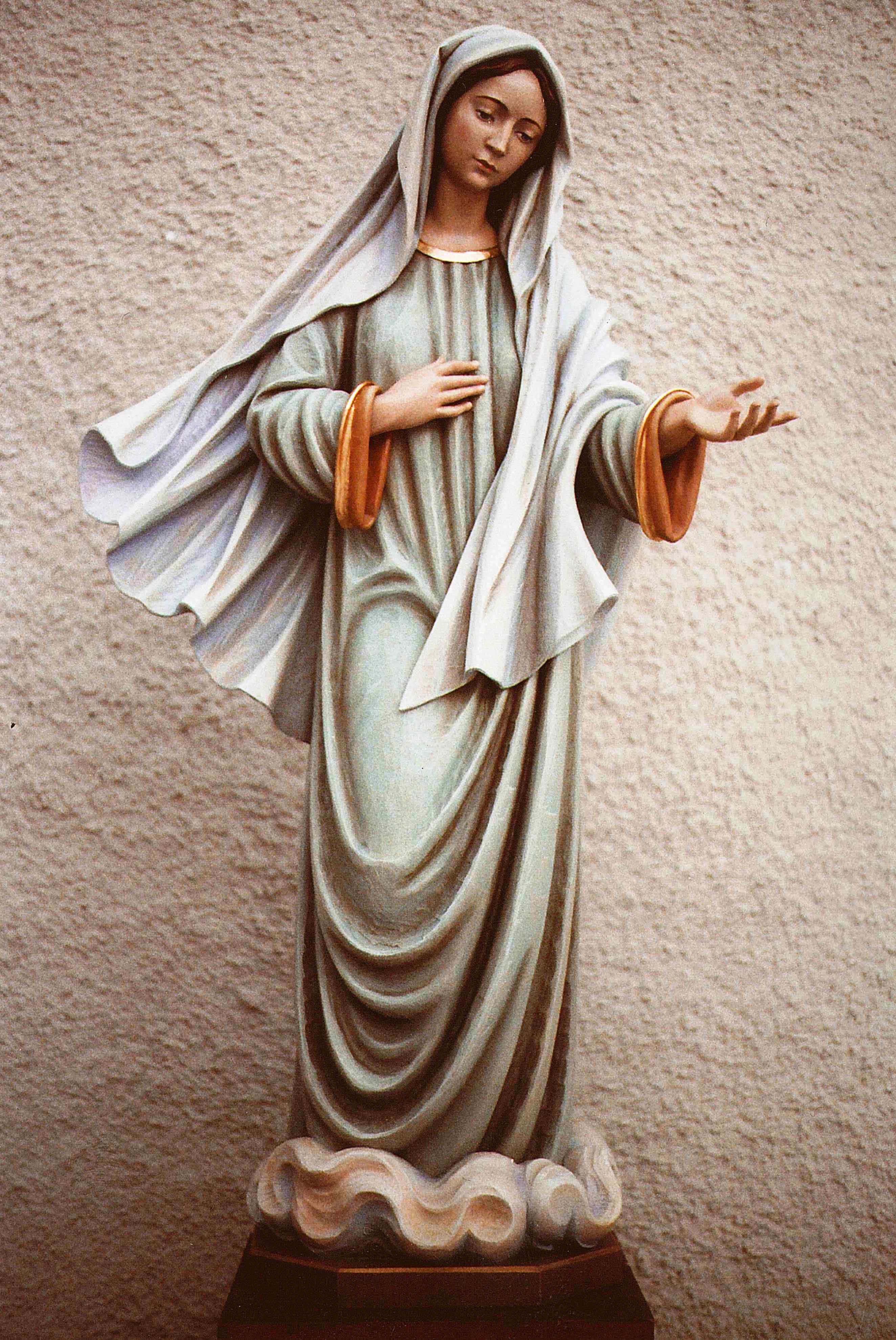 Our Lady of Medjugorje | Wood Carved Statue