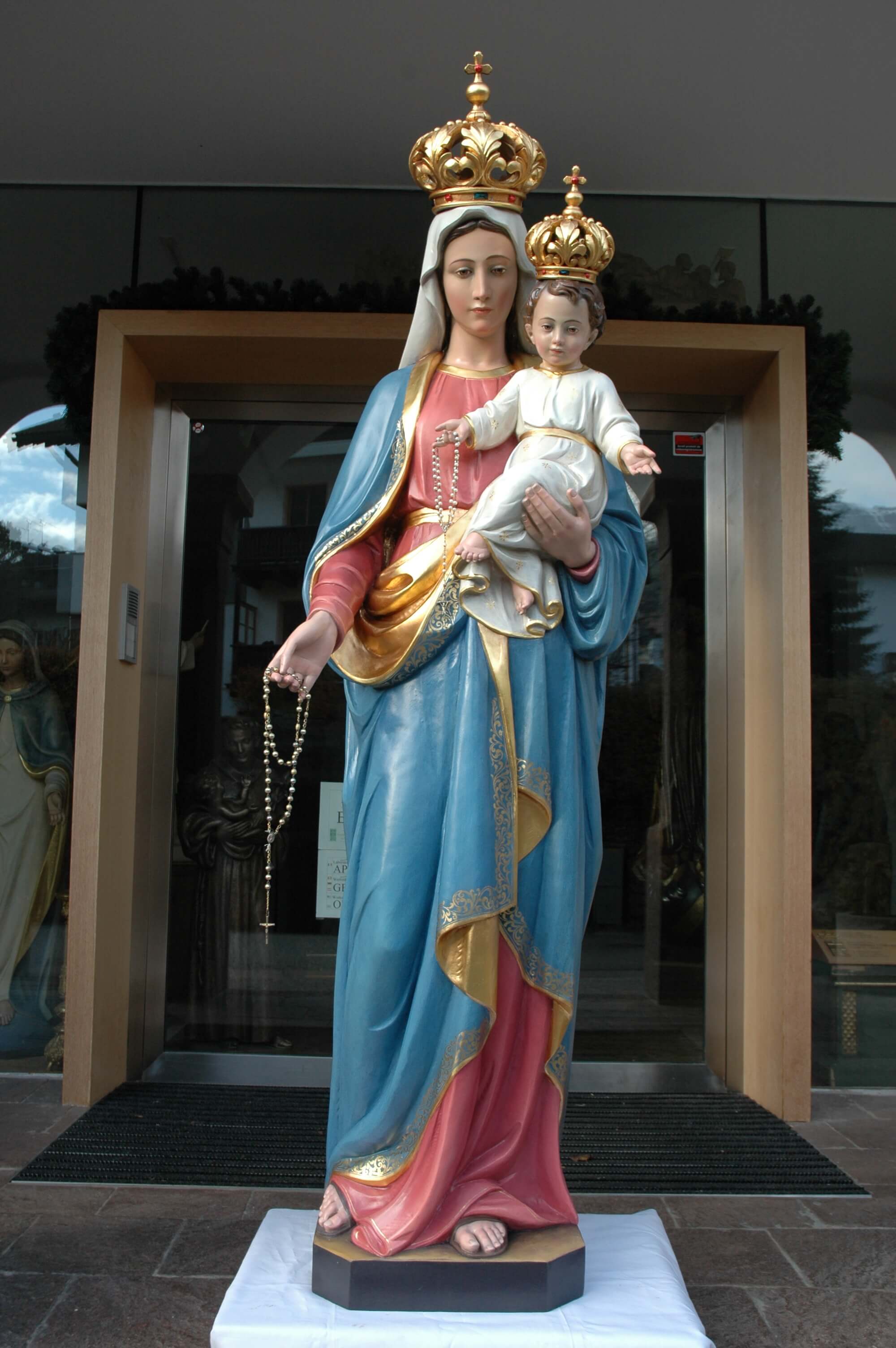 Our Lady of the Rosary | Wood Carved Statue