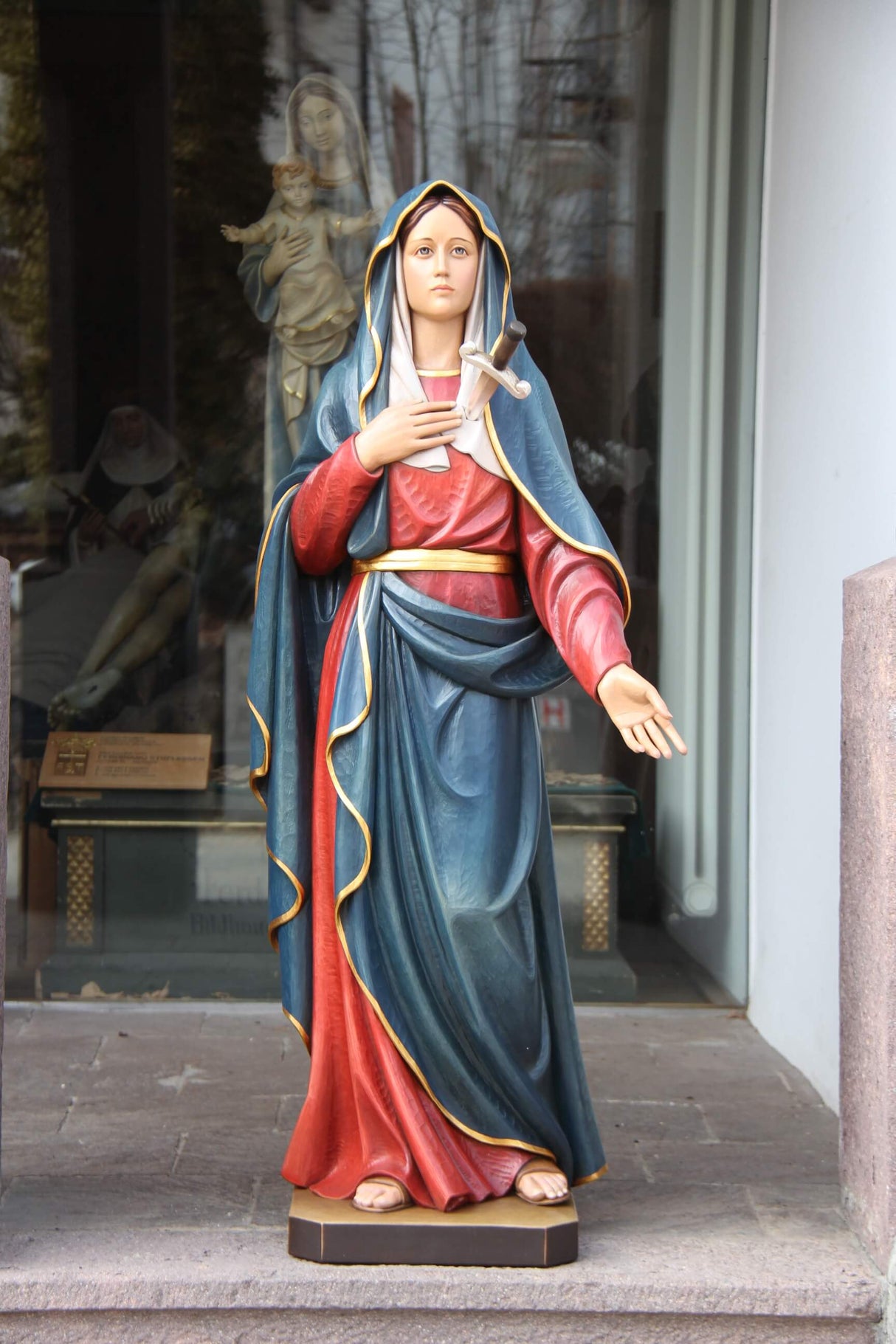Our Lady of Sorrows | Wood Carved Statue