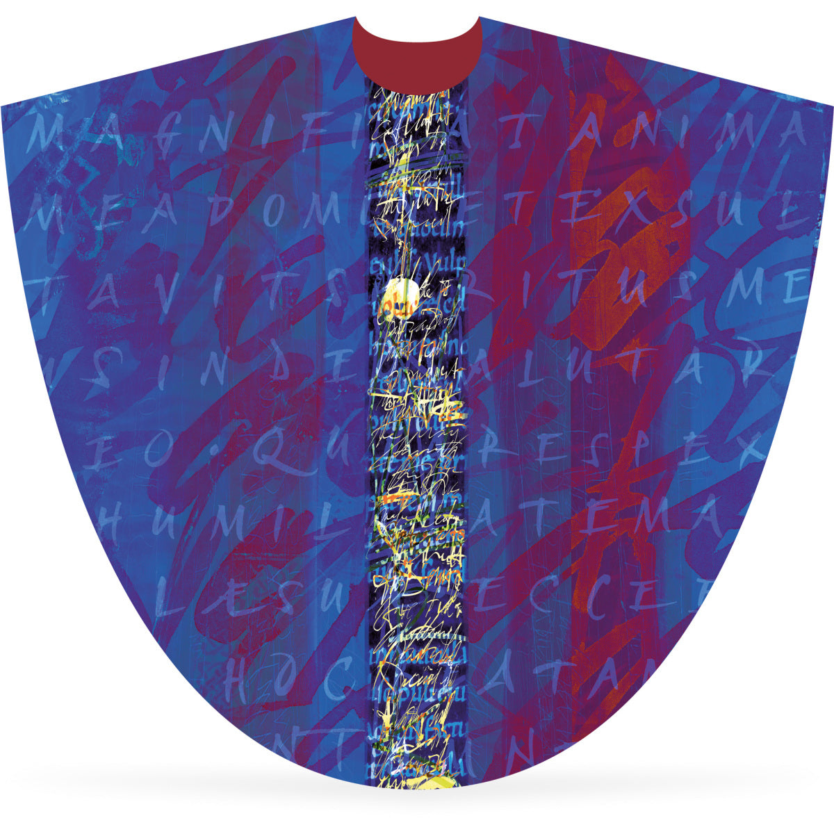 Advent Chasuble with Magnificat Calligraphy
