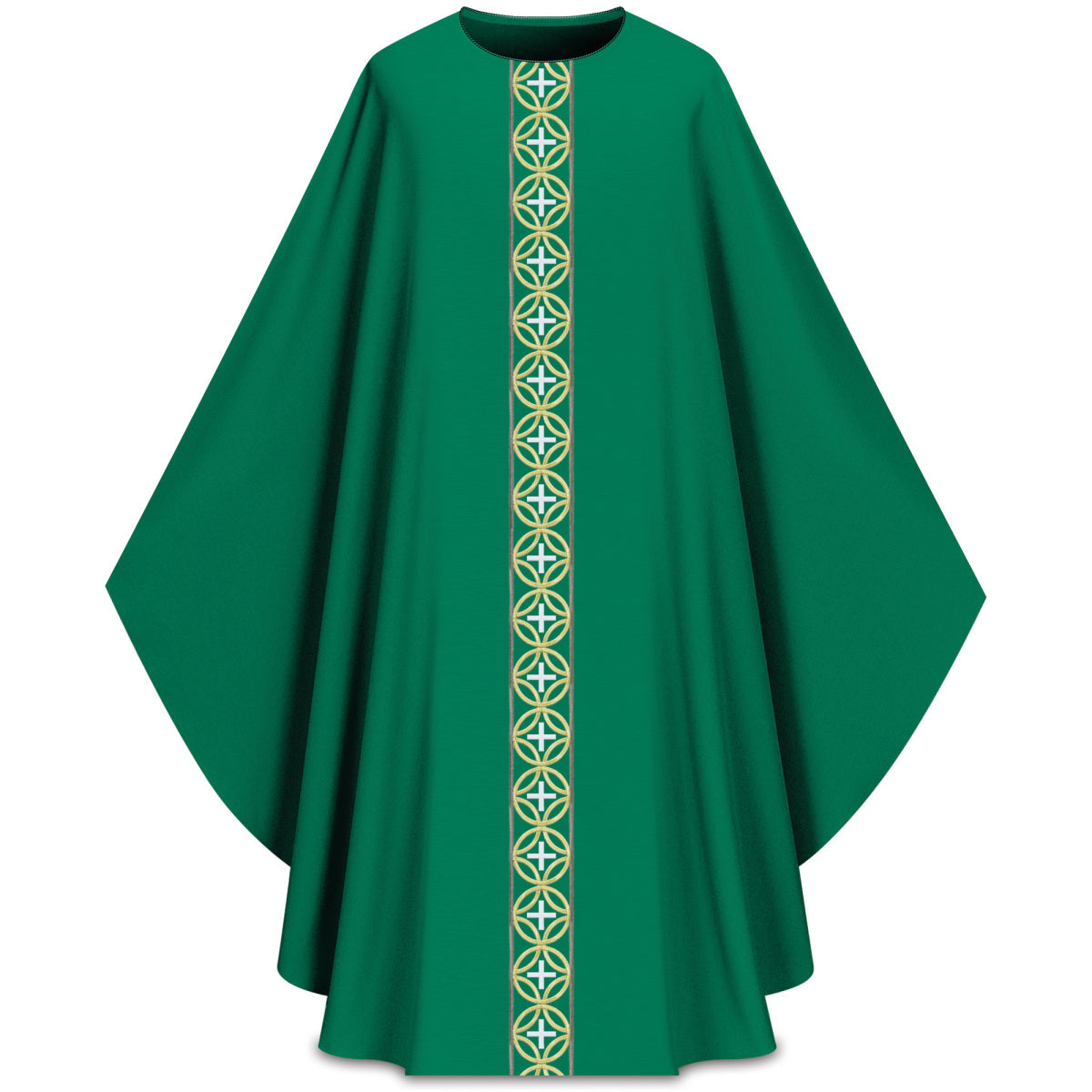 Chasuble | Gold Cross Orphrey | Slabbinck 5341