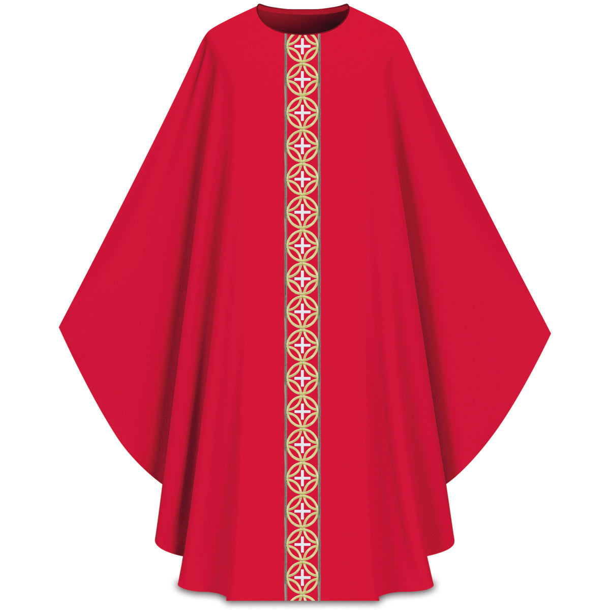Chasuble | Gold Cross Orphrey | Slabbinck 5341