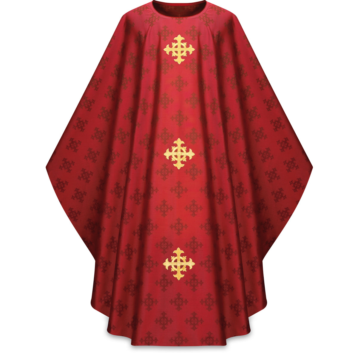 Chasuble with Woven & Embroidered Crosses