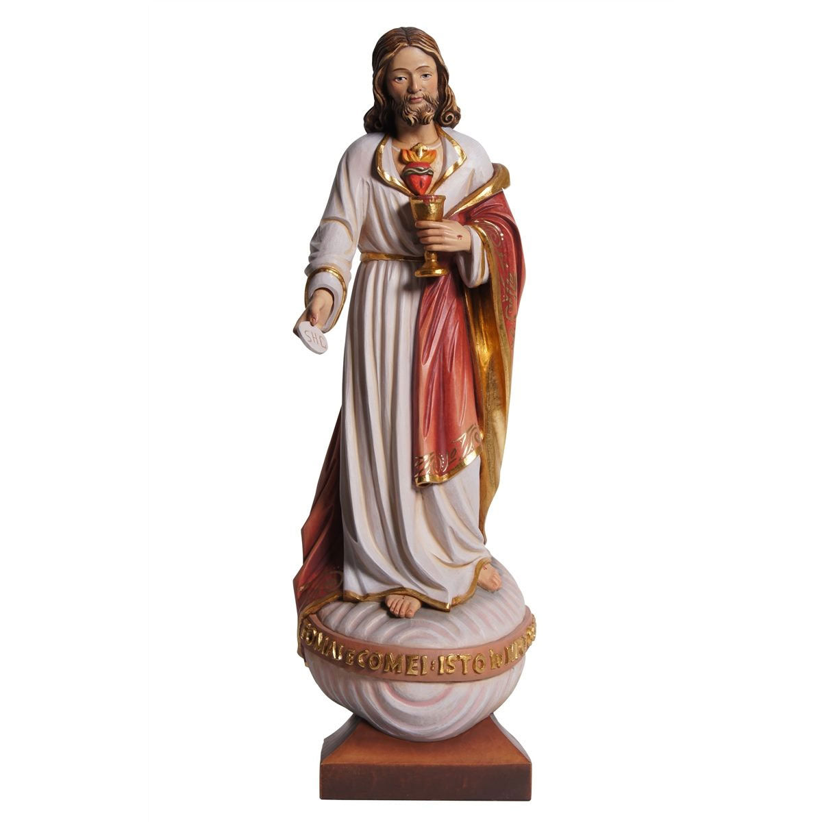Sacred Heart of Jesus Communion | Wood Carved Statue