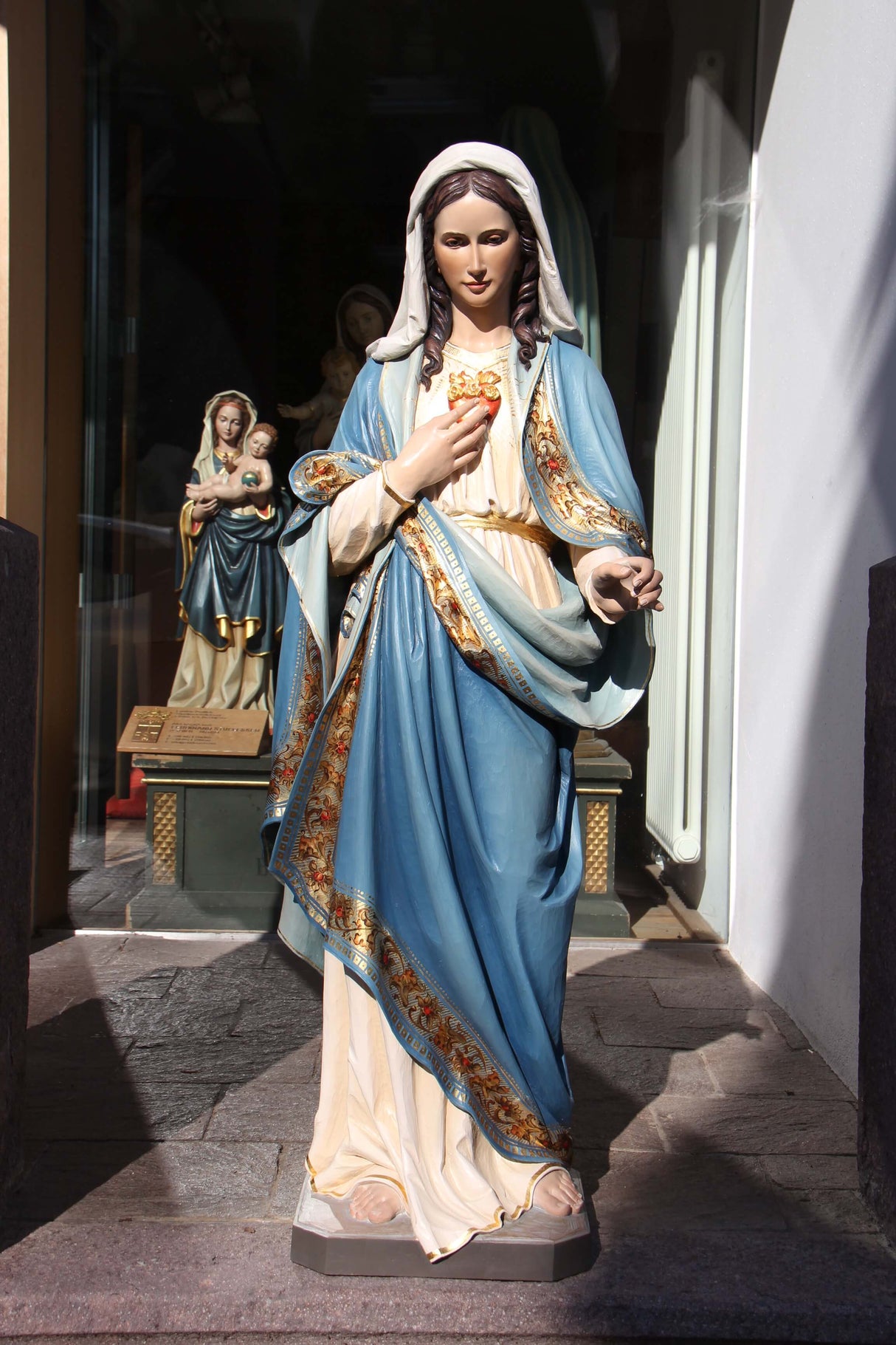 Sacred Heart of Mary | Wood Carved Statue