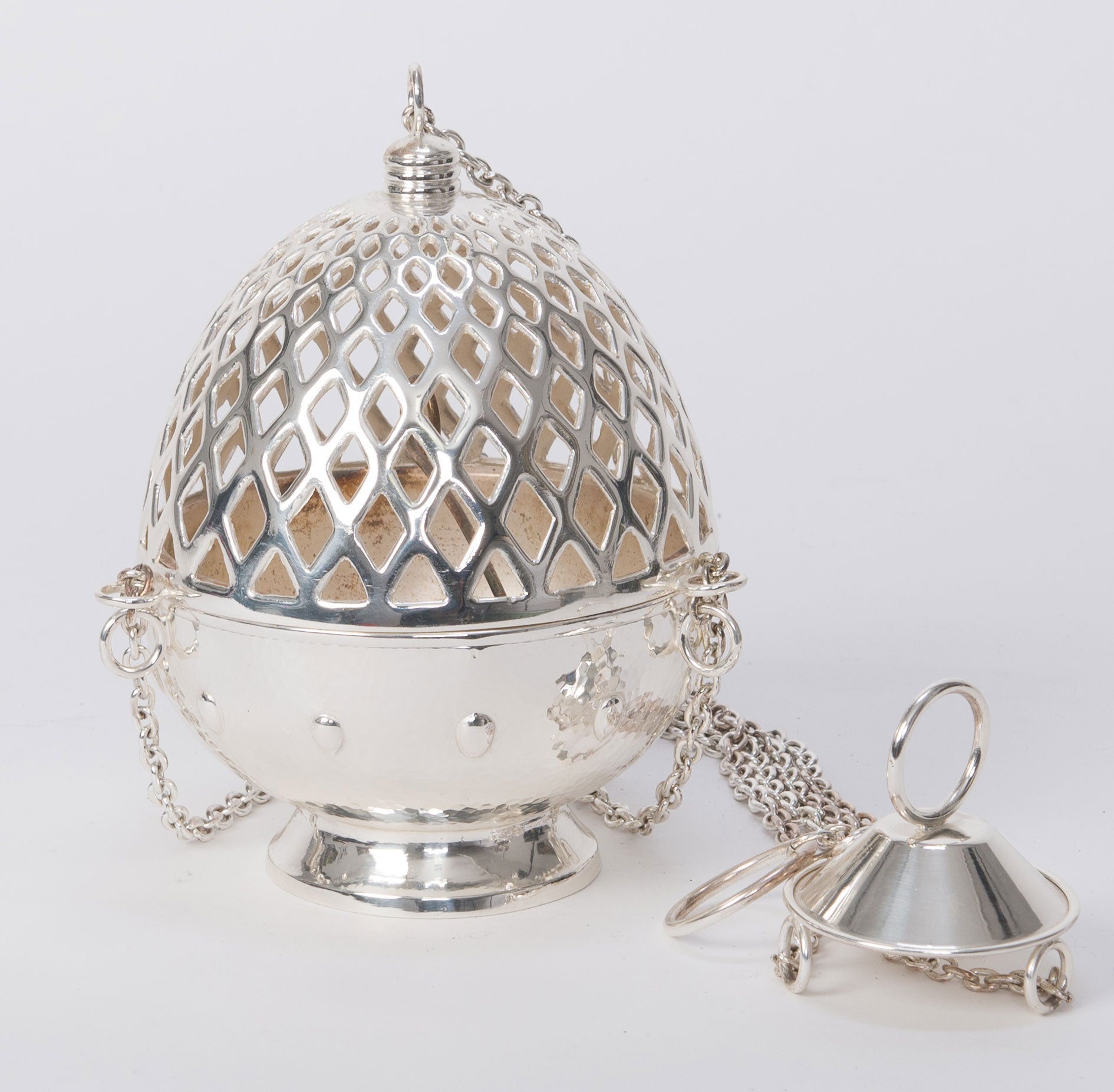 Censer | Triple Chain Silver | H-173S