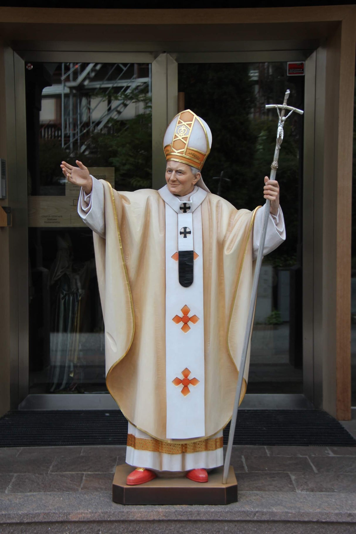 St John Paul II | Wood Carved Statue
