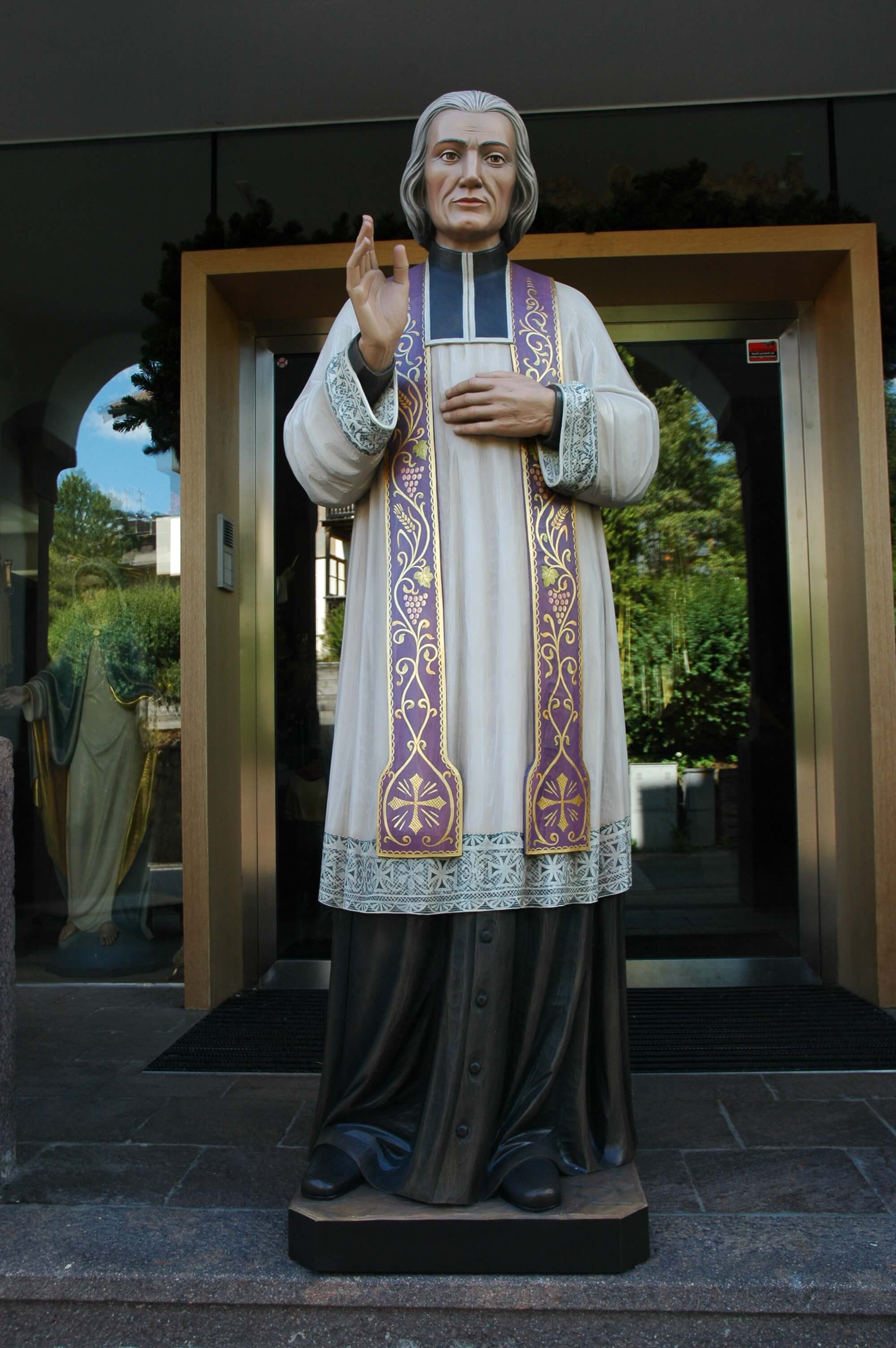St John Vianney | Wood Carved Statue