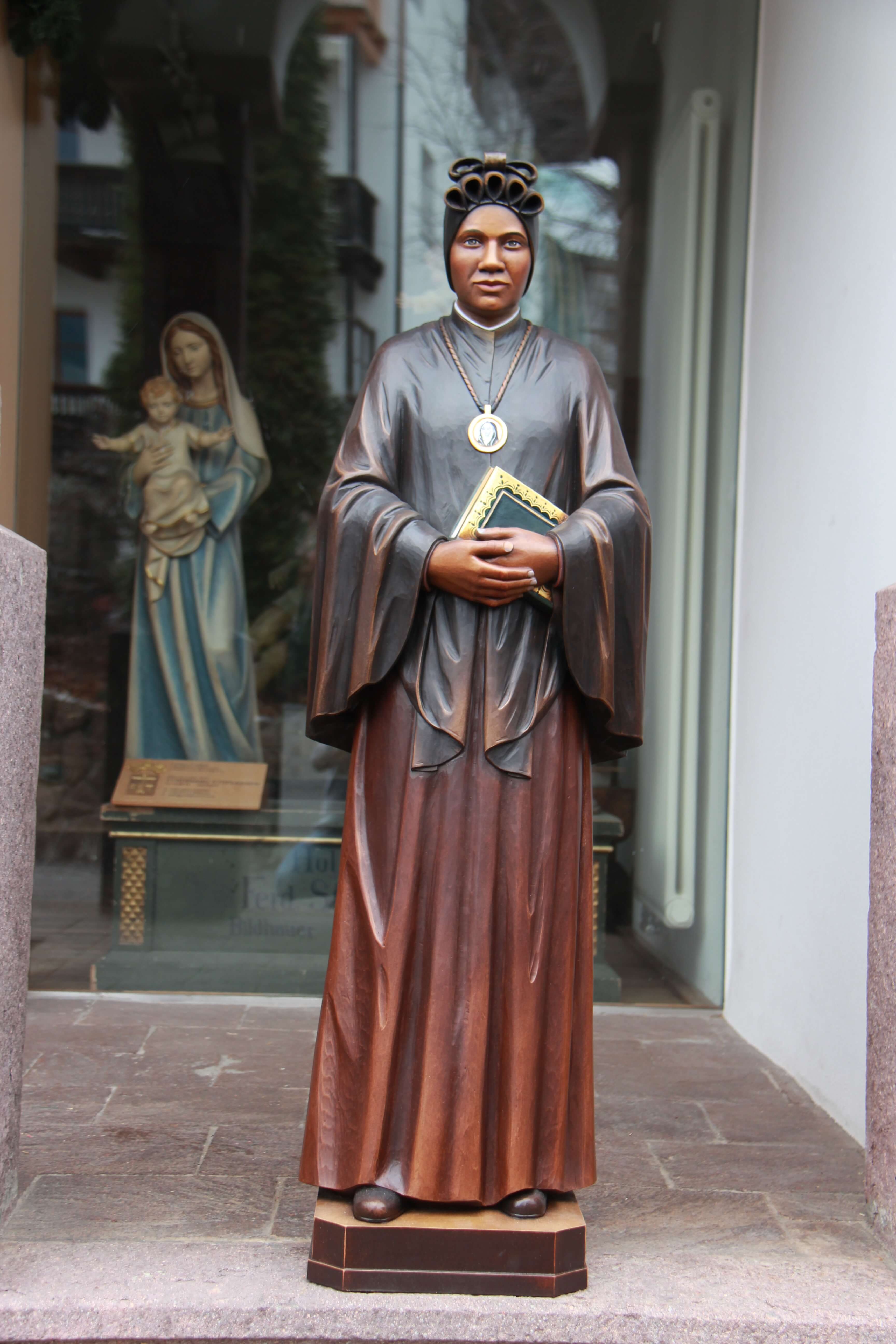 Wood Statue of Josephine Bakhita