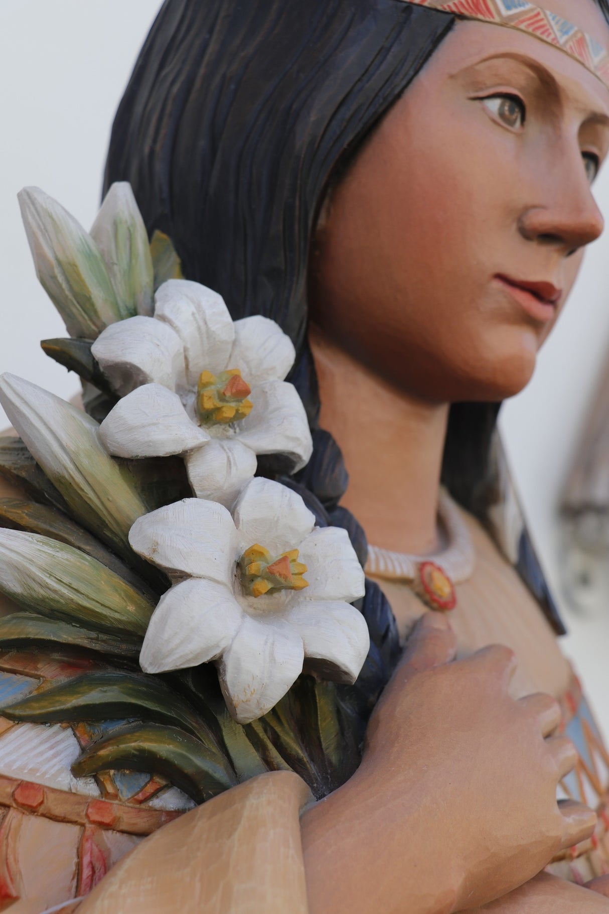 St Kateri Tekakwitha | Wood Carved Statue
