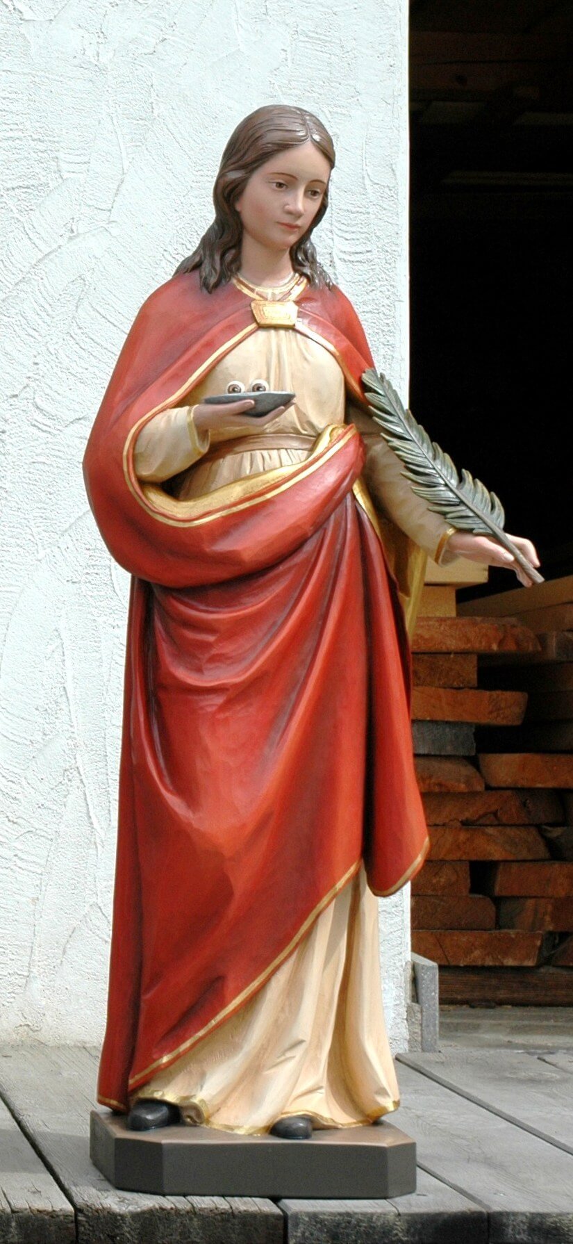 St Lucy | Wood Carved Statue
