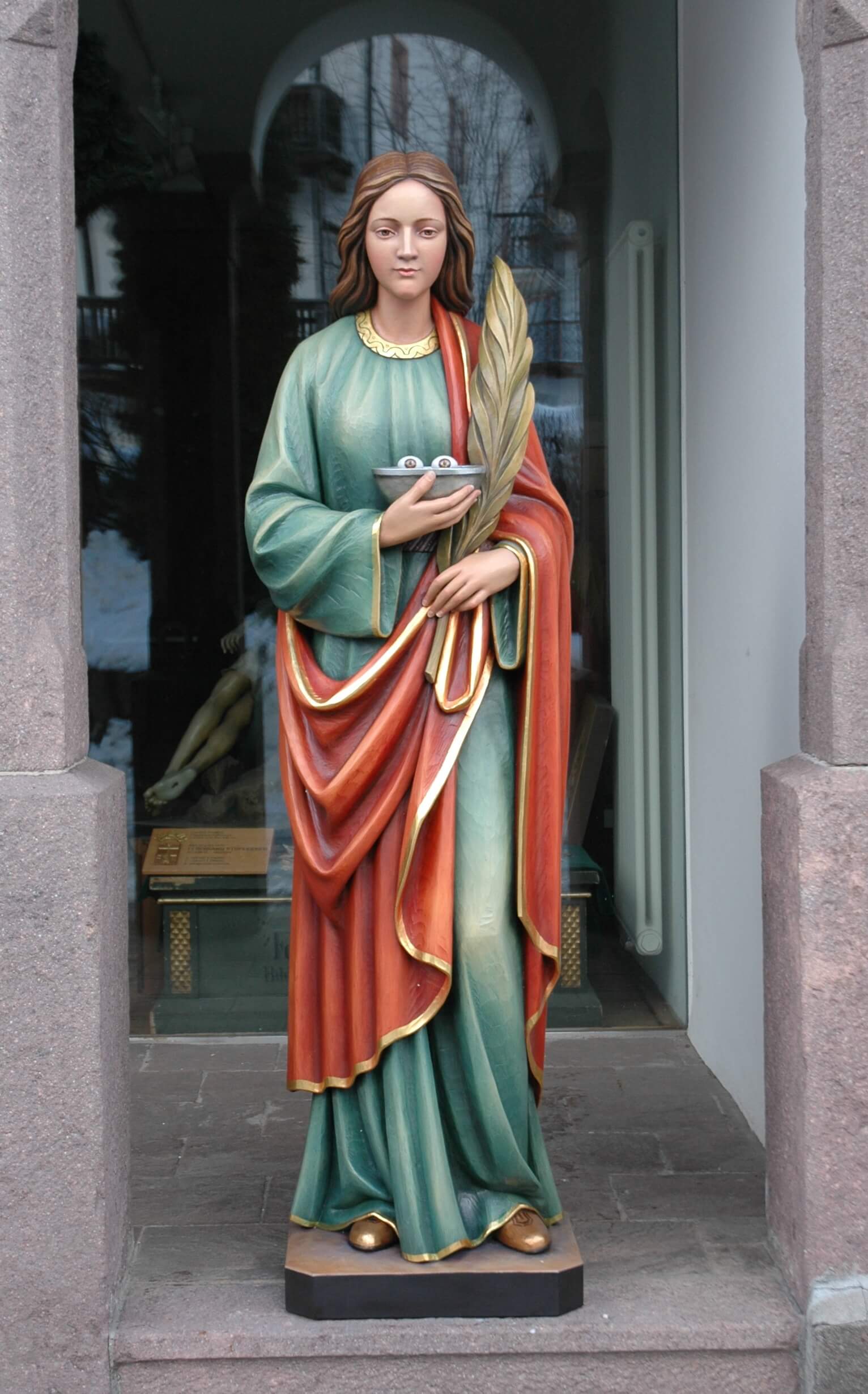 St Lucy | Wood Carved Statue