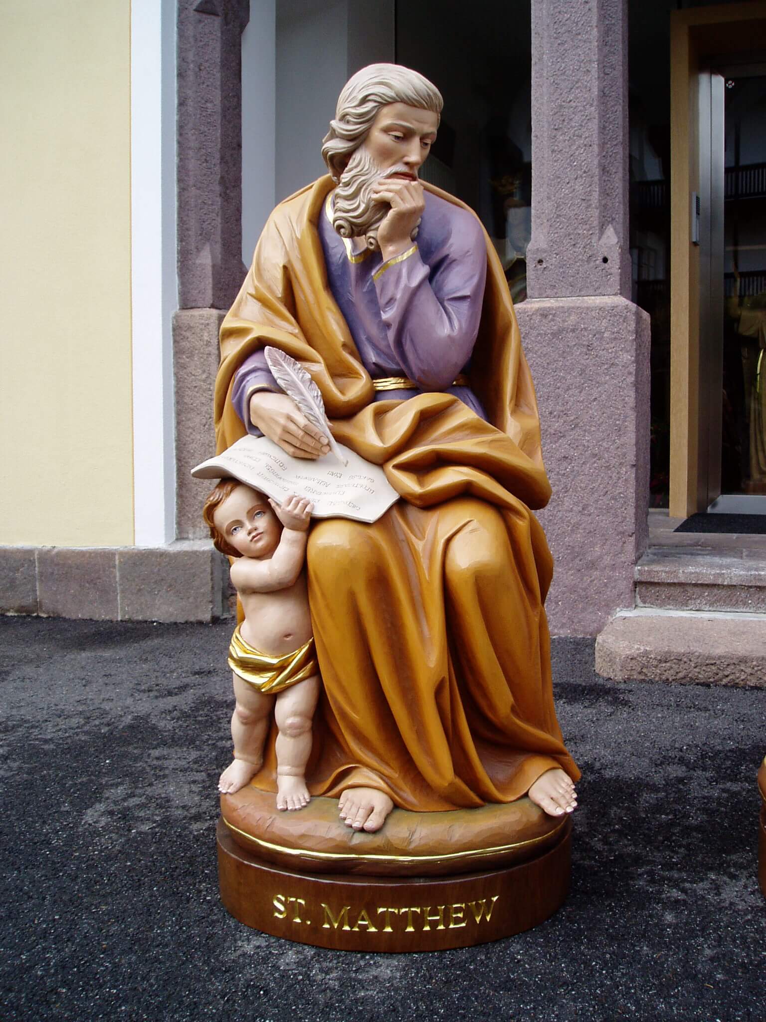 St Matthew the Evangelist | Wood Carved Statue
