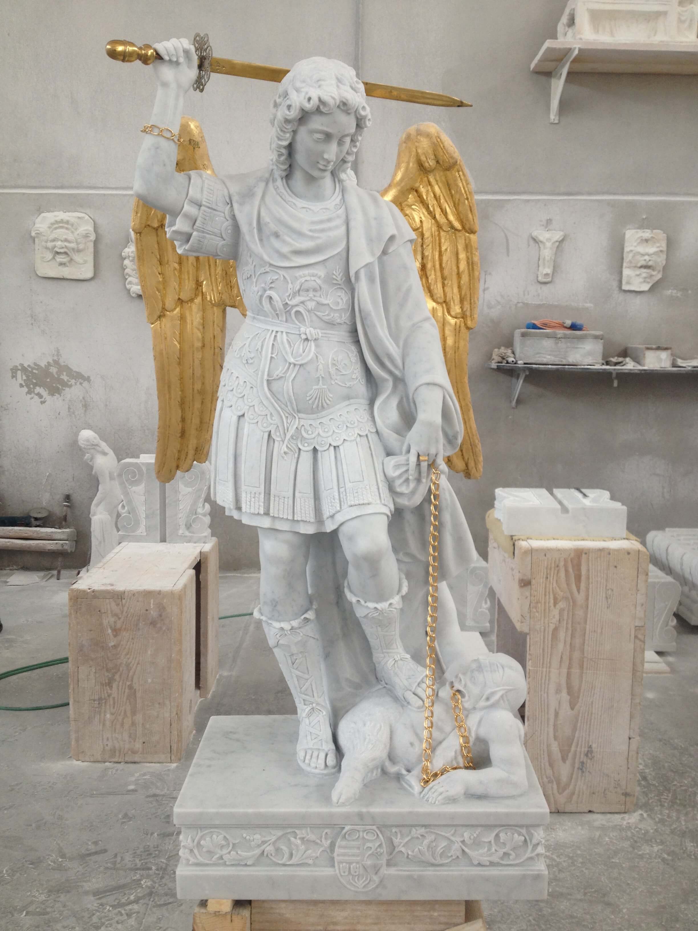 St Michael the Archangel | Marble Statue