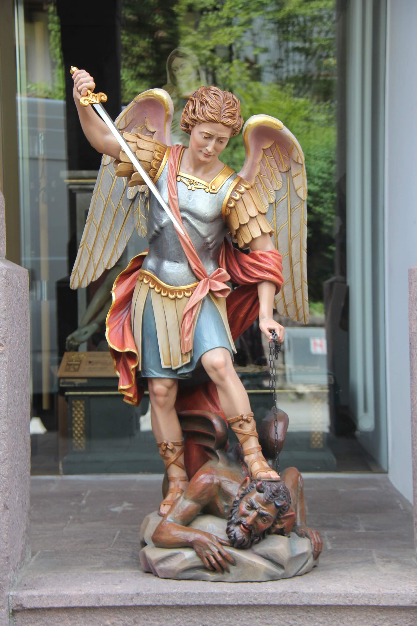 St Michael the Archangel | Wood Carved Statue