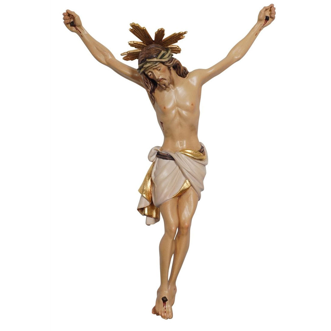 Wood Carved Corpus with Rays | Siena