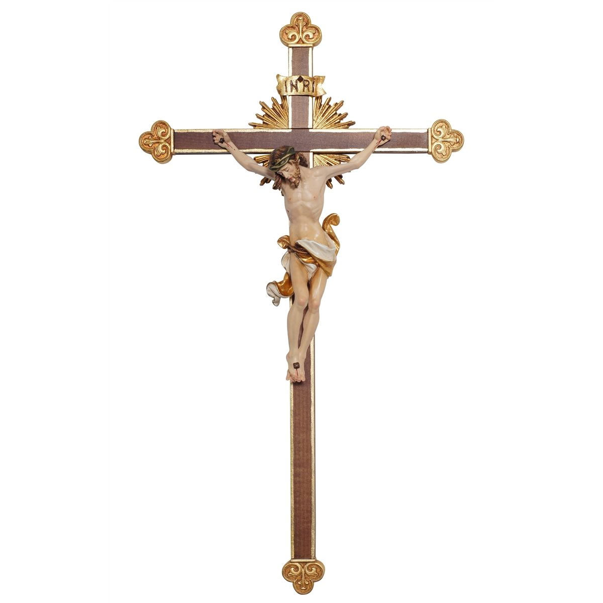 Wood Carved Crucifix | Leonardo Baroque