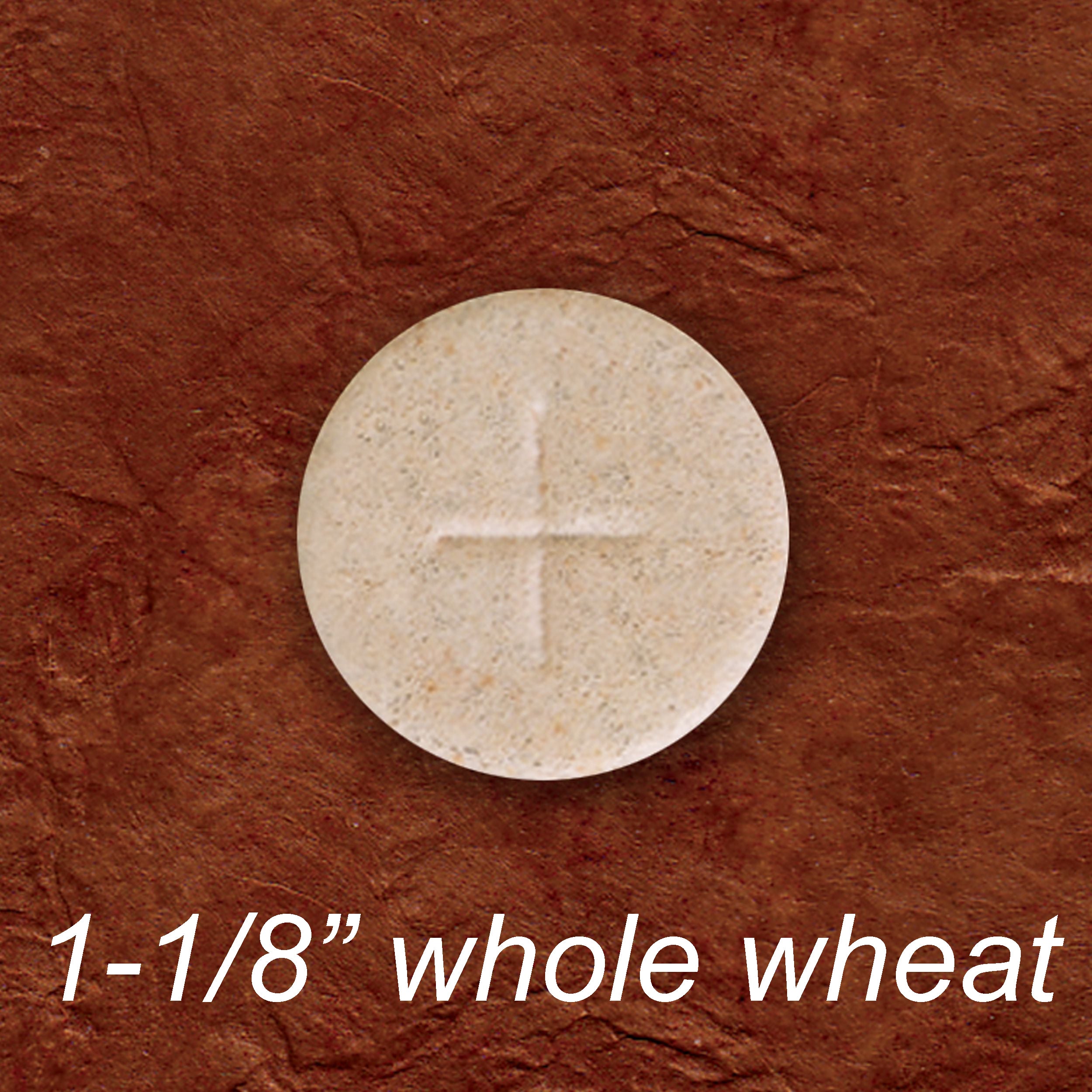 1-1/8" Whole Wheat Communion Bread Wafers