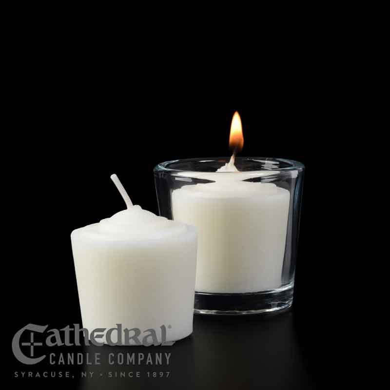 10 Hour - 51% Beeswax Tapered Votive Lights - case of 144 candles