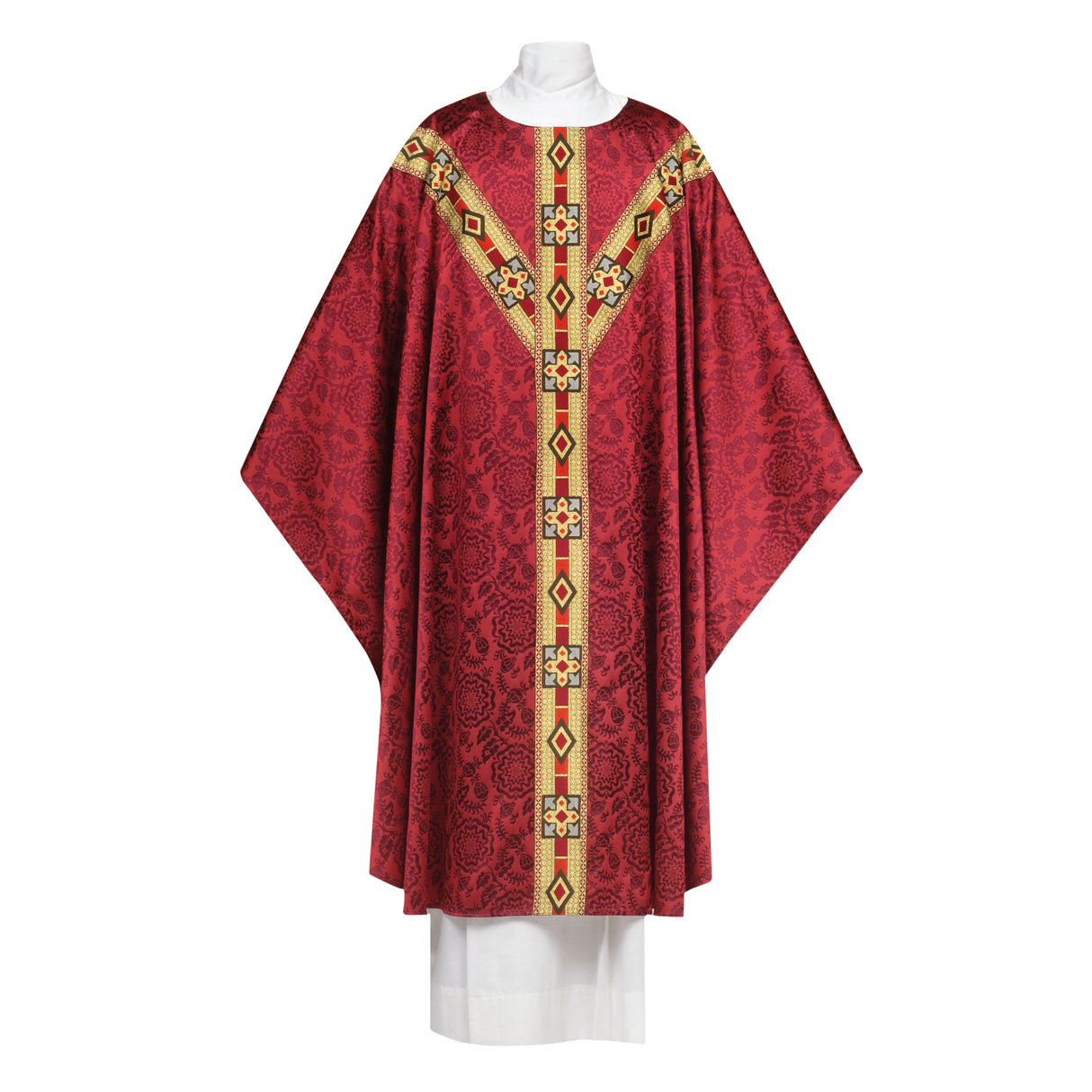 Chasuble | Lyon | Tudor Rose Damask