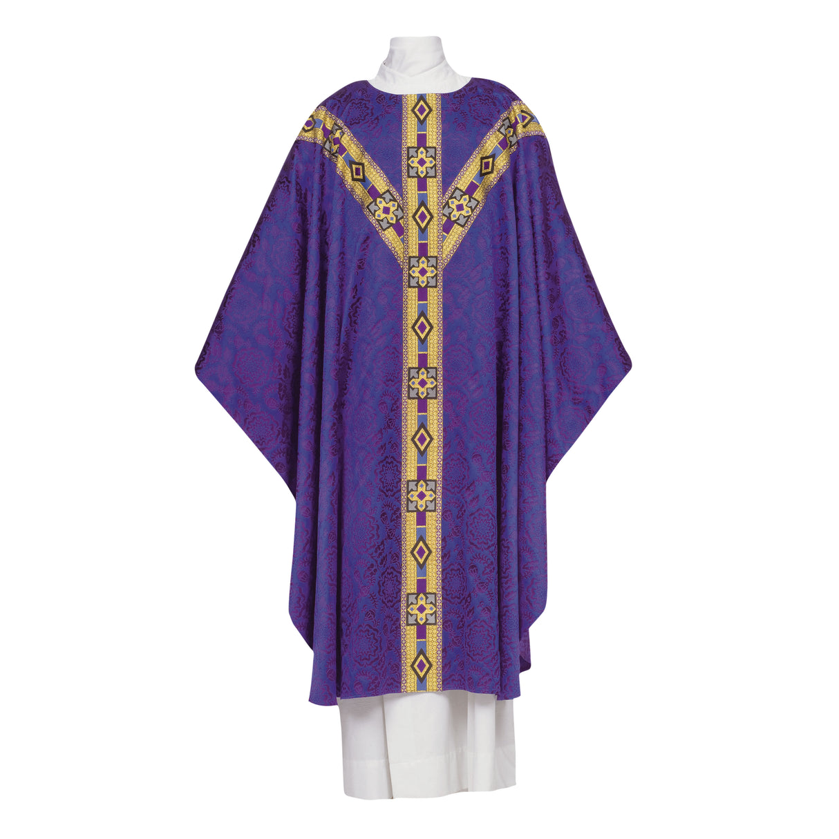Chasuble | Lyon | Tudor Rose Damask