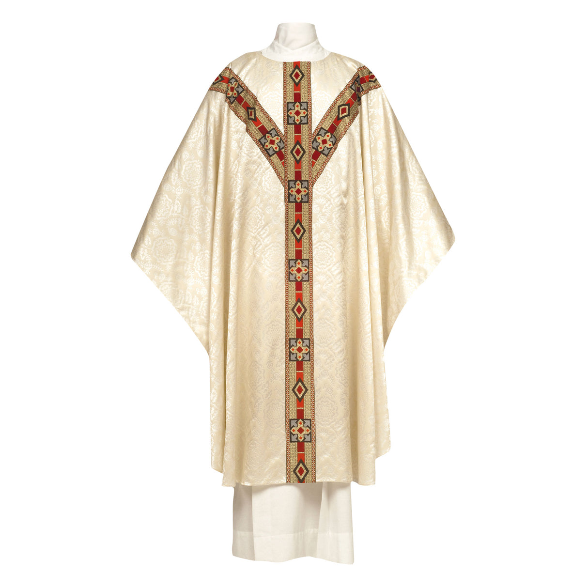 Chasuble | Lyon | Tudor Rose Damask