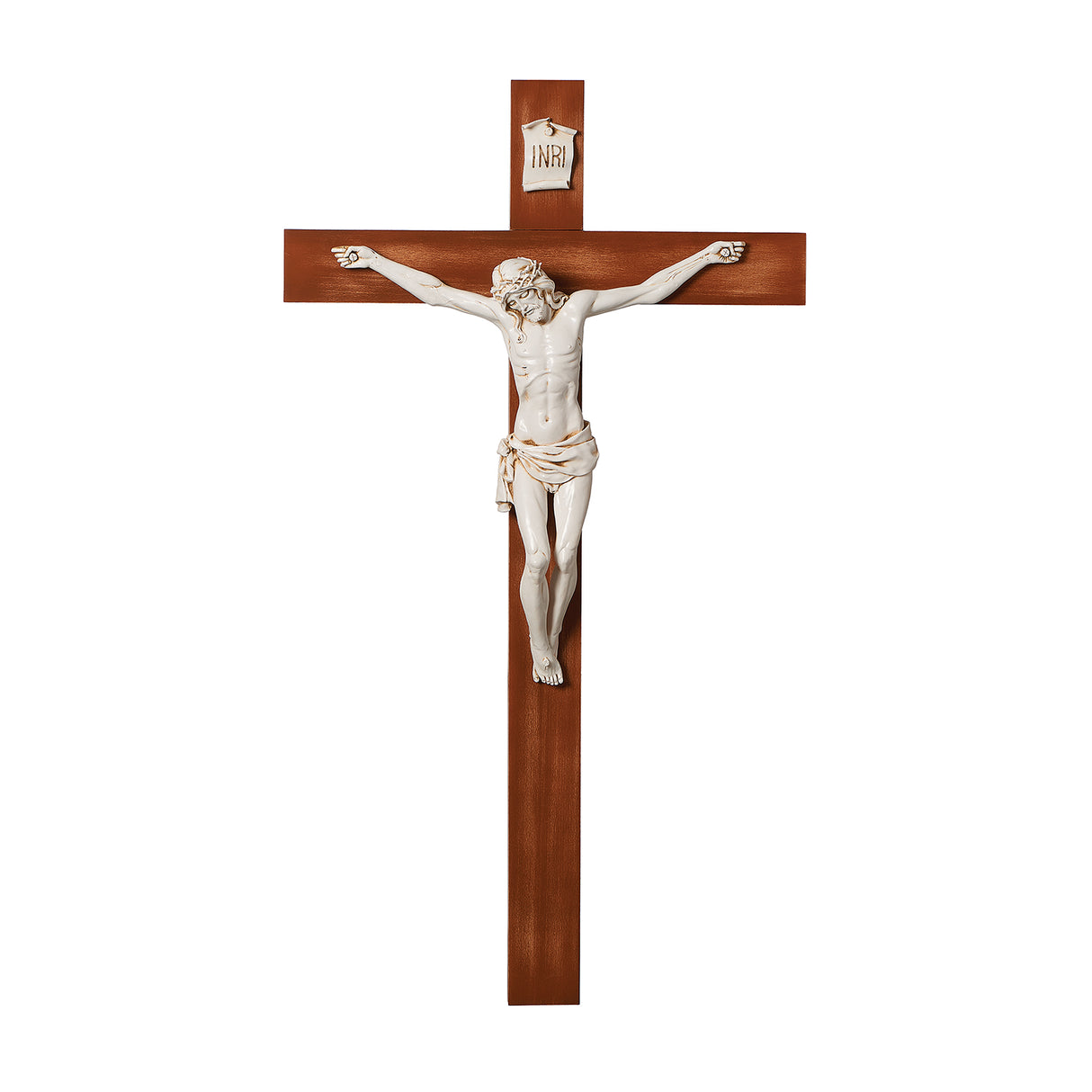 Fontanini Crucifix - Dark Walnut, Siena Corpus - 40"