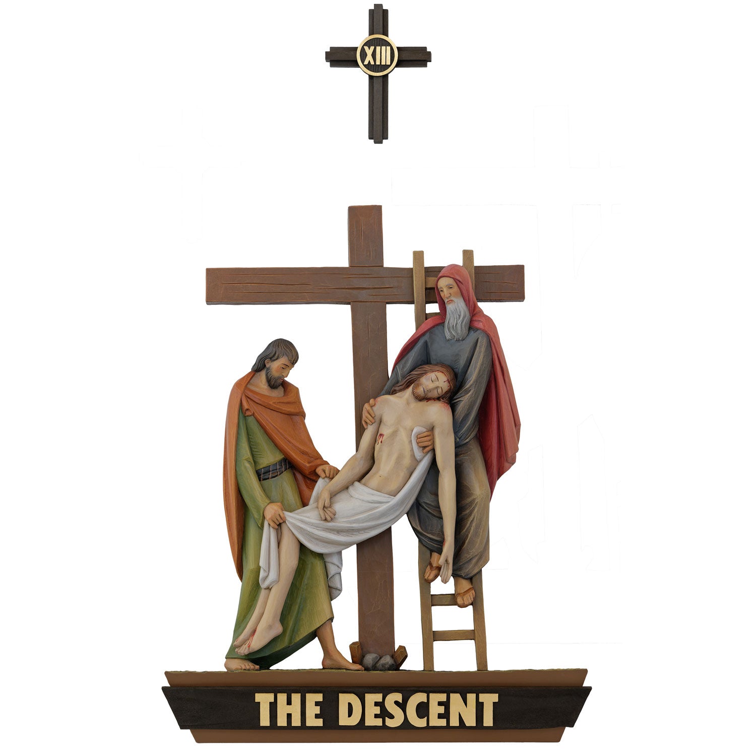 Stations of the Cross | Wood Carved | 36" x 24" | Demetz