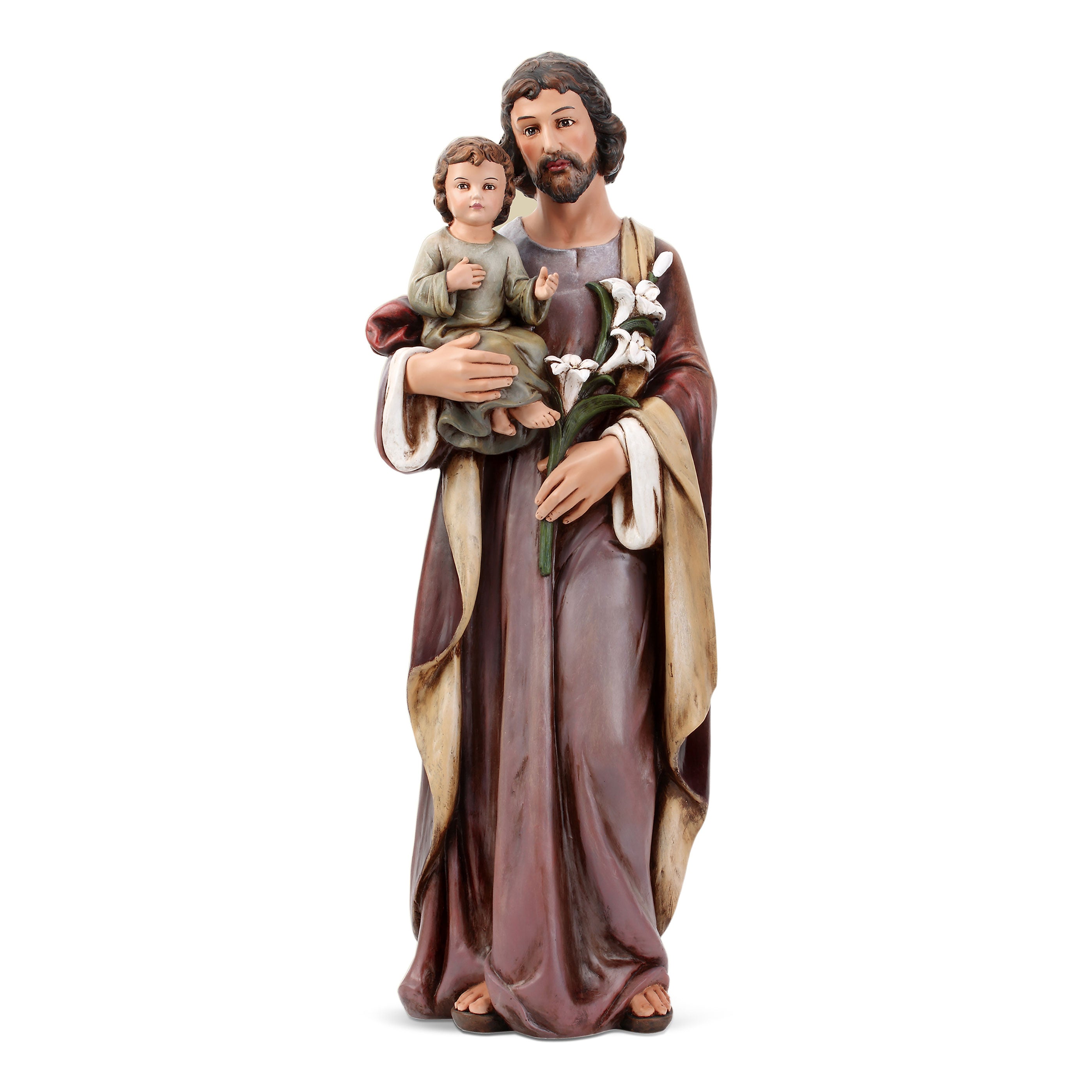 St Joseph and child Jesus Statue - 25 inch