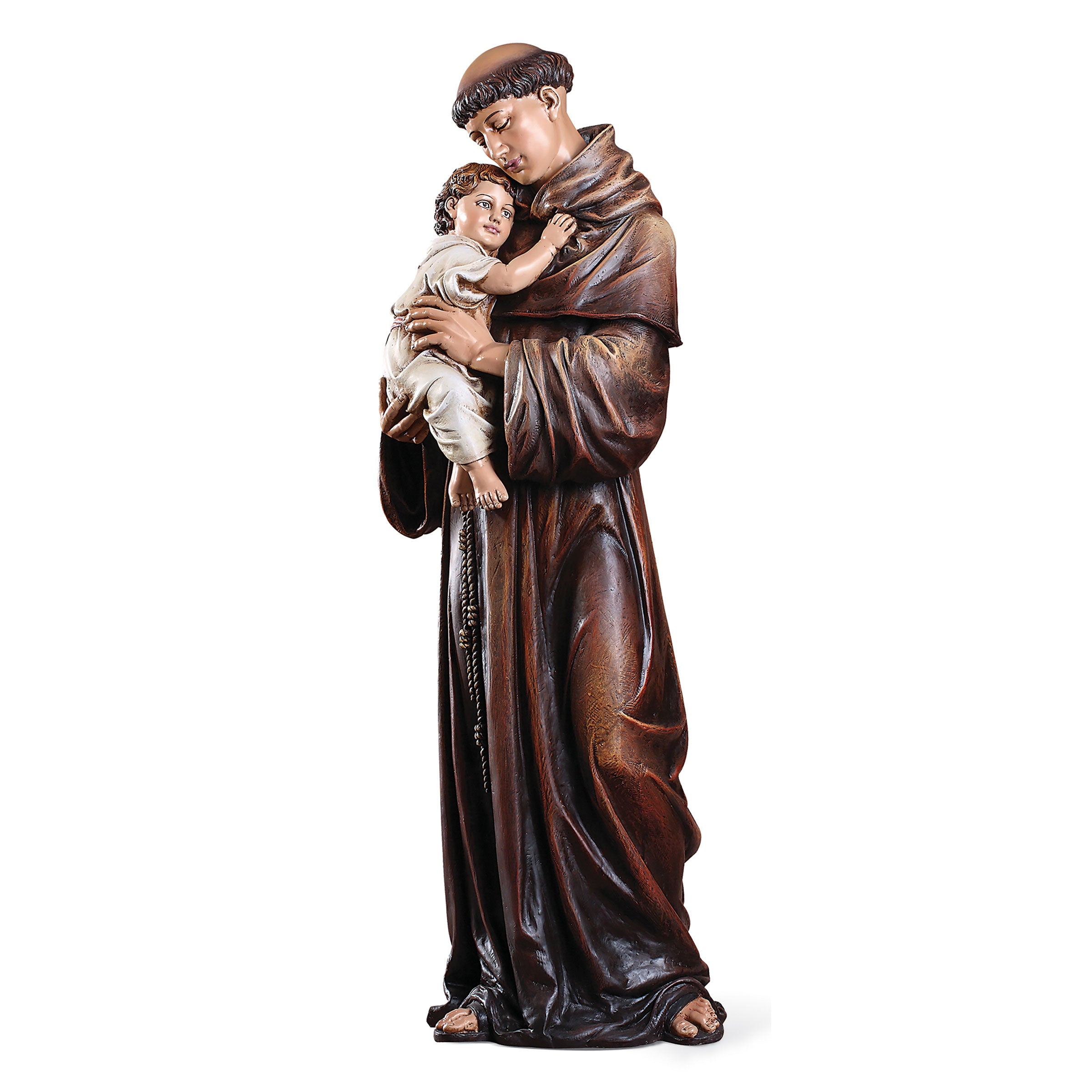 St Anthony of Padua holding Child Jesus Statue - 37 inch