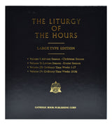 Large Type Leather Liturgy of the Hours: Set of 4