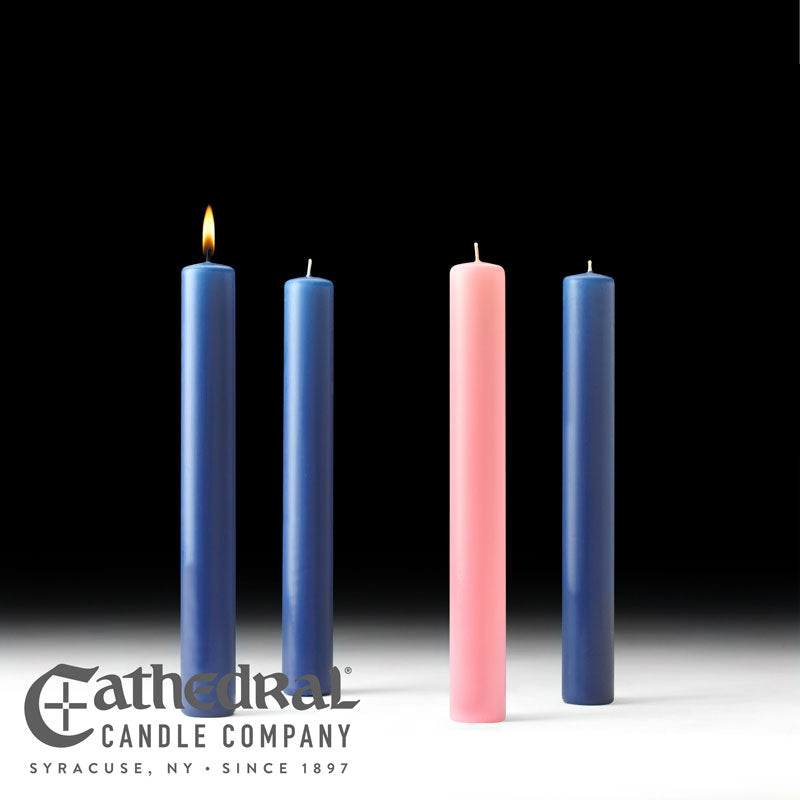 Church Advent Candle Sets - Cathedral Candle