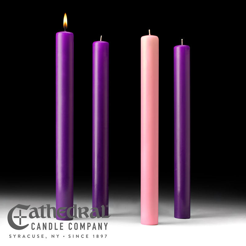 Church Advent Candle Sets - Cathedral Candle