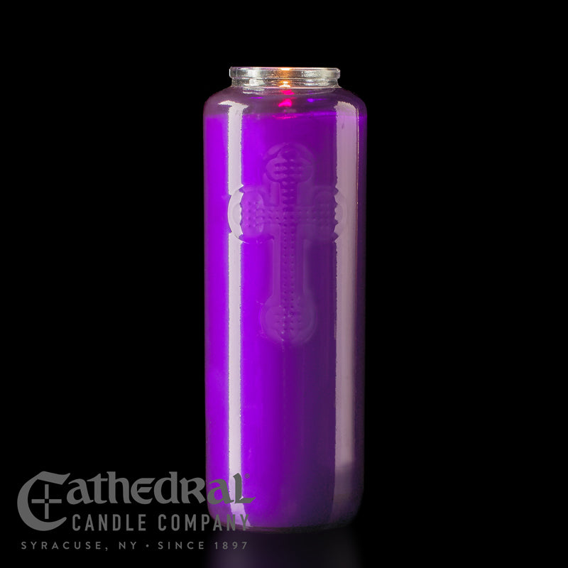 6 Day Glass Offering Candle - Cathedral Candle