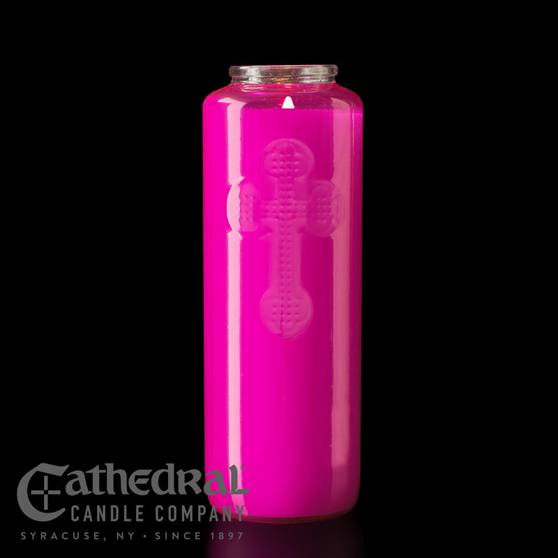 6 Day Glass Offering Candle - Cathedral Candle