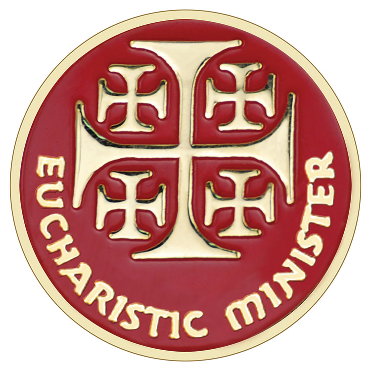 Eucharistic Minister Lapel Pin with Jerusalem Cross
