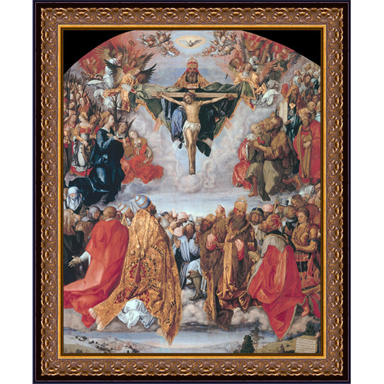 Adoration of the Trinity  Frame Art (16" x 20")
