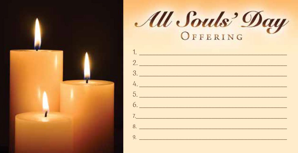 All Souls Day Remembrance Offering Envelopes – Pack of 100