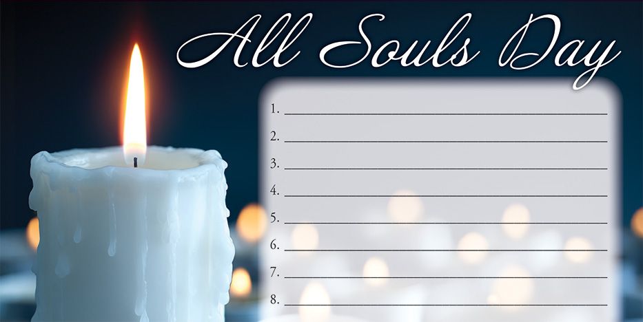 All Souls Day Remembrance Offering Envelopes – Candle Design – Pack of 100
