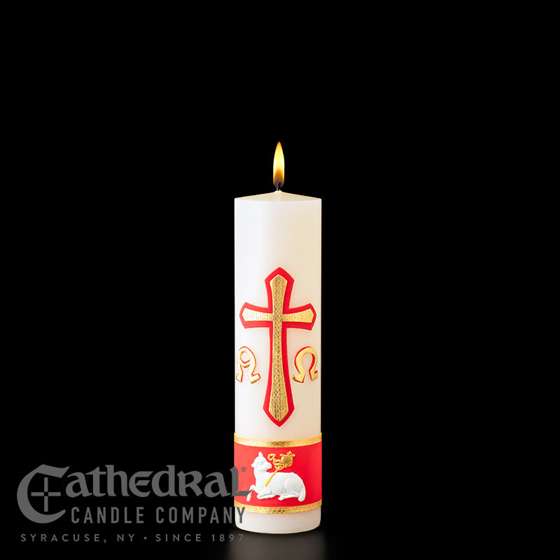 Cirio Paschal Candle - 2-1/2" x 9-1/2" - 51% Beeswax