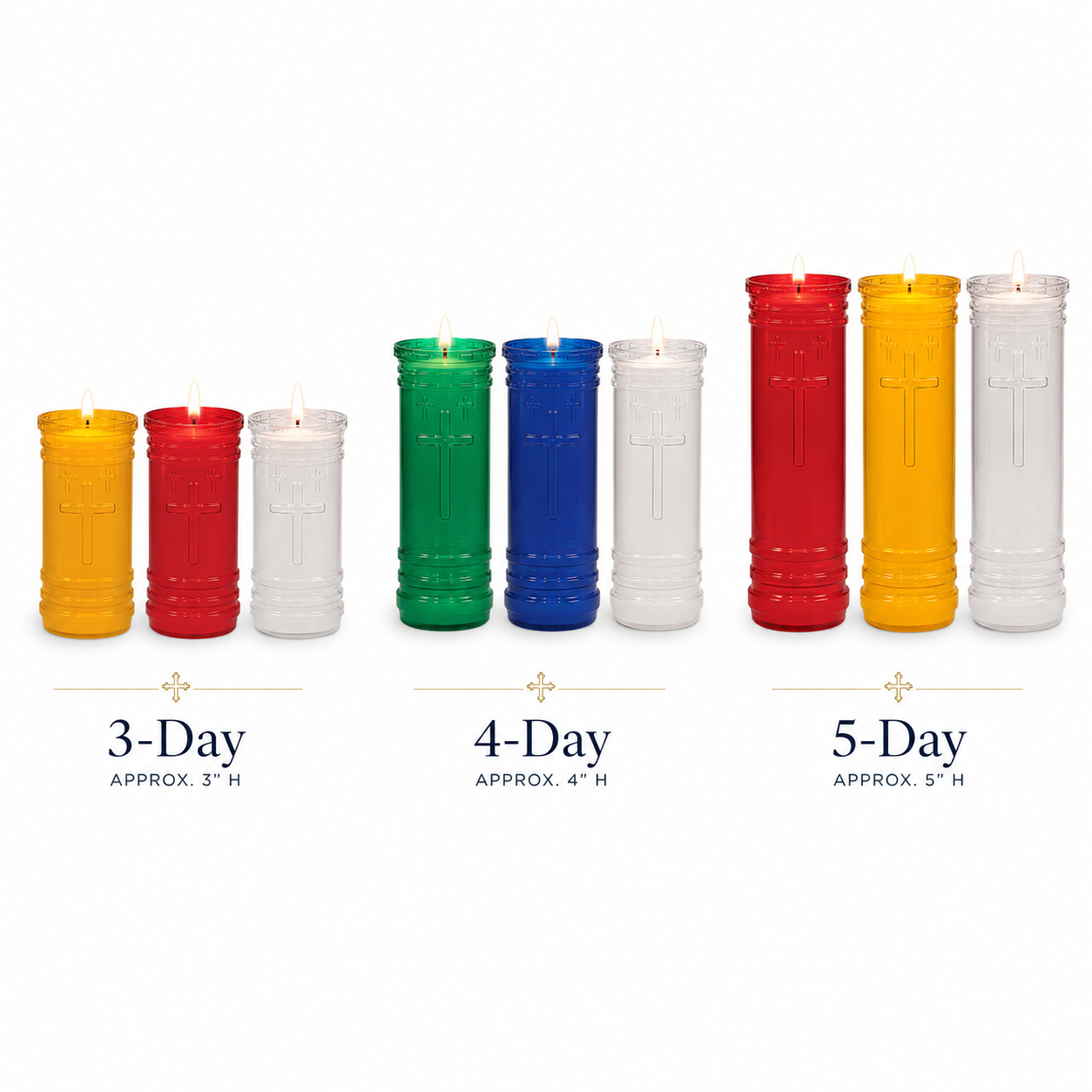 Dadant P-Series Plastic Devotional Candles – Case of 24