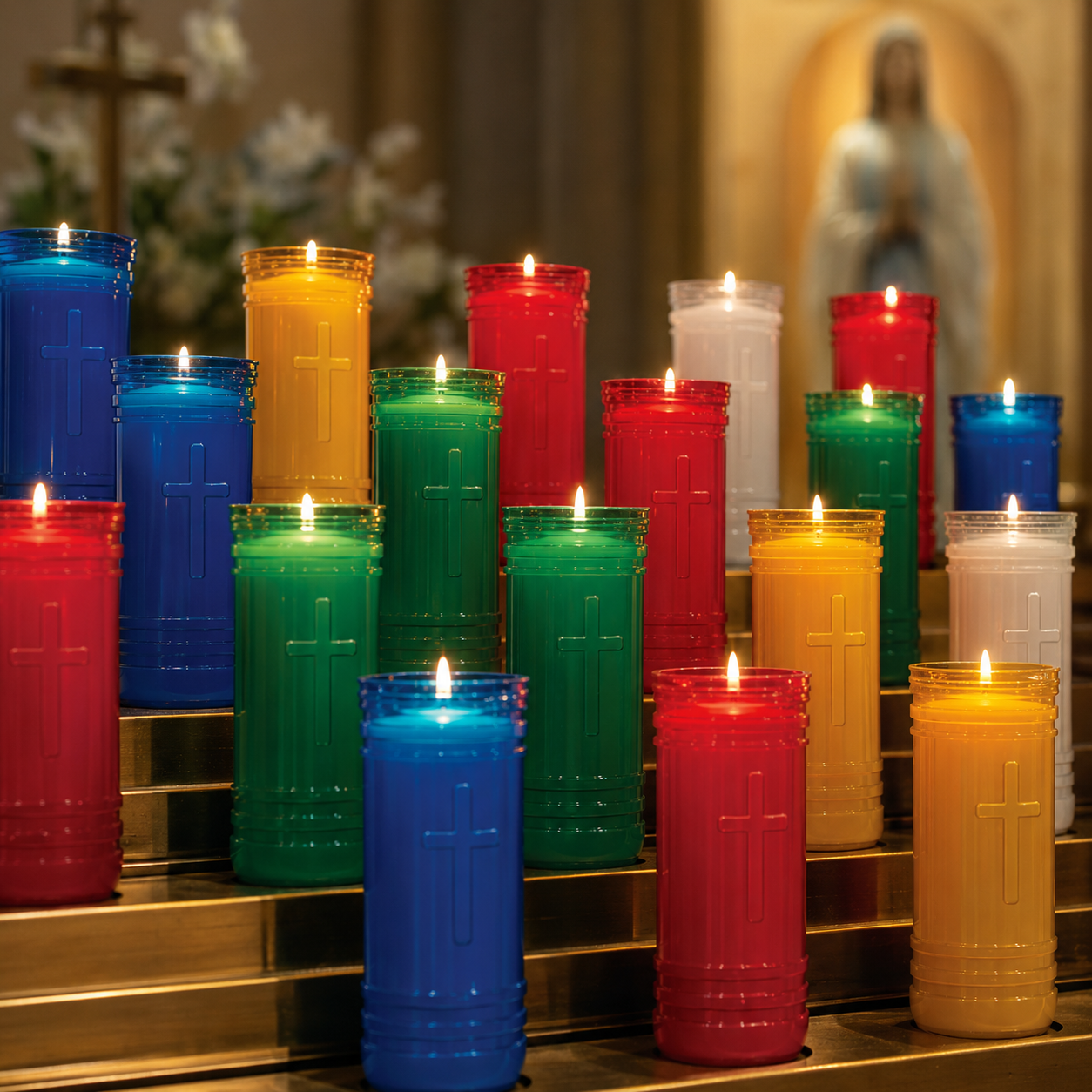 Dadant P-Series Plastic Devotional Candles – Case of 24