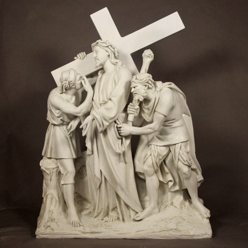 Freestanding Fiberglass Stations of the Cross | Bronze